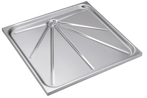 Shower tray in stainless steel 