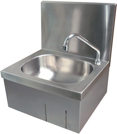 Stainless steel hygienic hand washing station