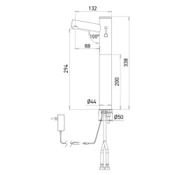 ELITE raised electronic mixer faucet ELITE raised electronic mixer faucet