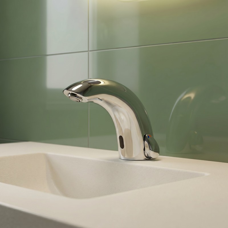 Automatic hand-wash mixer tap SUPREME for heavy use, one-piece body Automatic hand-wash mixer tap SUPREME for heavy use, one-piece body