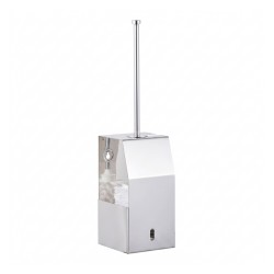 Porte-brosse WC mural ELITE inox à fond amovible entretien facile