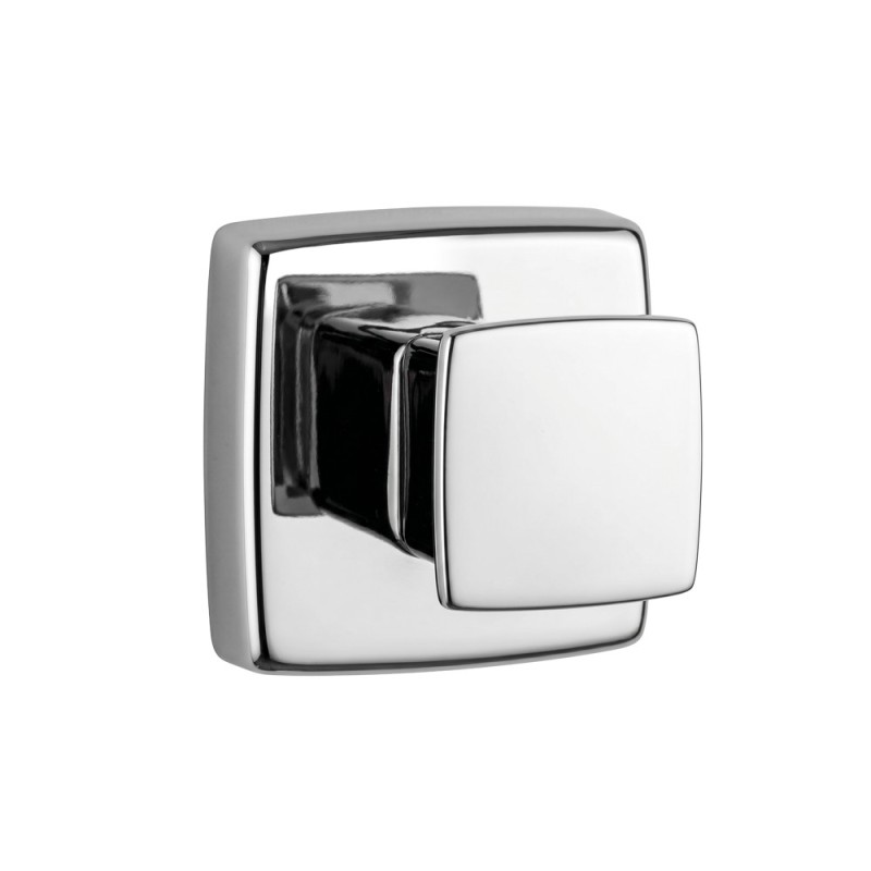 Patère murale design carré inox brillant Patère murale design carré inox brillant