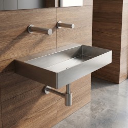 Lavabo pure design FINEO avec robinetterie inox RONDEO savon et eau sans contact
