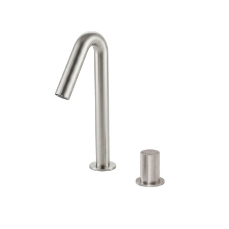 Mitigeur design automatique de lavabo inox brossé ONE