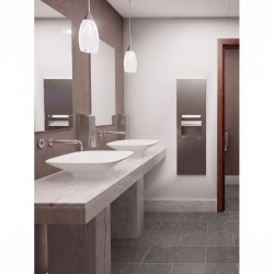 SLIM recessed stainless steel hand towel paper dispenser and bin unit for public facilities SLIM recessed stainless steel hand towel paper dispenser and bin unit for public facilities