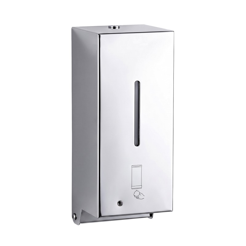 Distributeur mural inox brillant de savon mousse sans contact Distributeur mural inox brillant de savon mousse sans contact