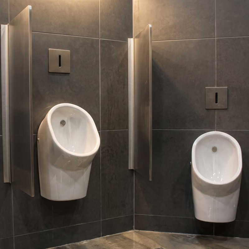 Grifo urinario automático empotrable inox I-CARO antivandalismo para sanitarios públicos