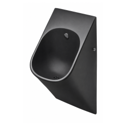Urinoir céramique noire LA FONTANA rinçage automatique invisible