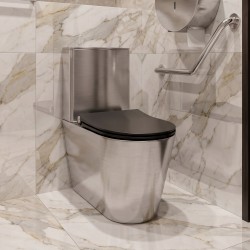 WC monobloc inox ULTIMA surélevé PMR au design contemporain et haut de gamme WC monobloc inox ULTIMA surélevé PMR au design contemporain et haut de gamme