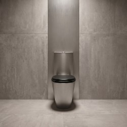 OPTIMA one-piece brushed AISI 304 stainless steel toilet with a contemporary design for commercial bathrooms OPTIMA one-piece brushed AISI 304 stainless steel toilet with a contemporary design for commercial bathrooms