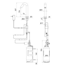 Distributeur de savon mousse ONE inox - SUPRATECH Distributeur de savon mousse ONE inox - SUPRATECH