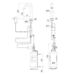 Plan distributeur savon mousse ONE
