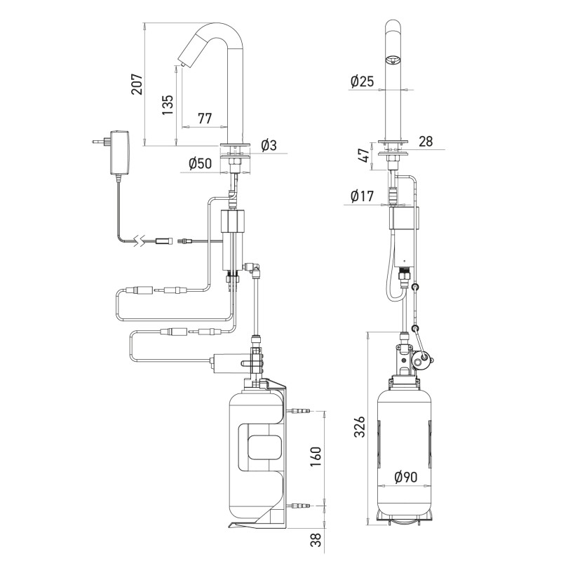 Plan distributeur savon mousse ONE