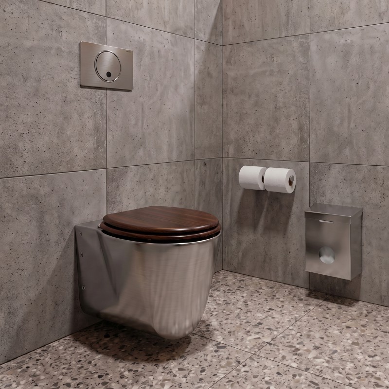 Geberit Stainless Steel Touchless WC Plate, Dual Flush Geberit Stainless Steel Touchless WC Plate, Dual Flush