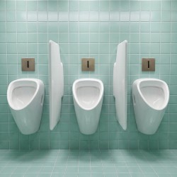 Fluxómetro empotrado de acero inoxidable para urinarios de uso público y colectivo Fluxómetro empotrado de acero inoxidable para urinarios de uso público y colectivo