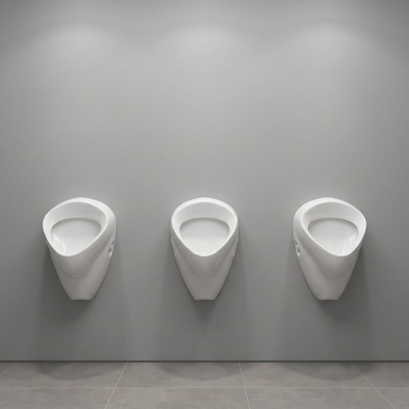 FELIX Electronic Wall-Mount Touchless Urinal with Hidden Radar Sensor FELIX Electronic Wall-Mount Touchless Urinal with Hidden Radar Sensor