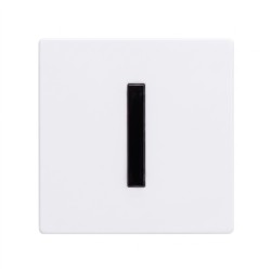 Robinet urinoir électronique encastré I-CARO en inox blanc mat Robinet urinoir électronique encastré I-CARO en inox blanc mat