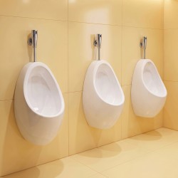 Robinet électronique automatique pour urinoir en applique murale : détection infrarouge
