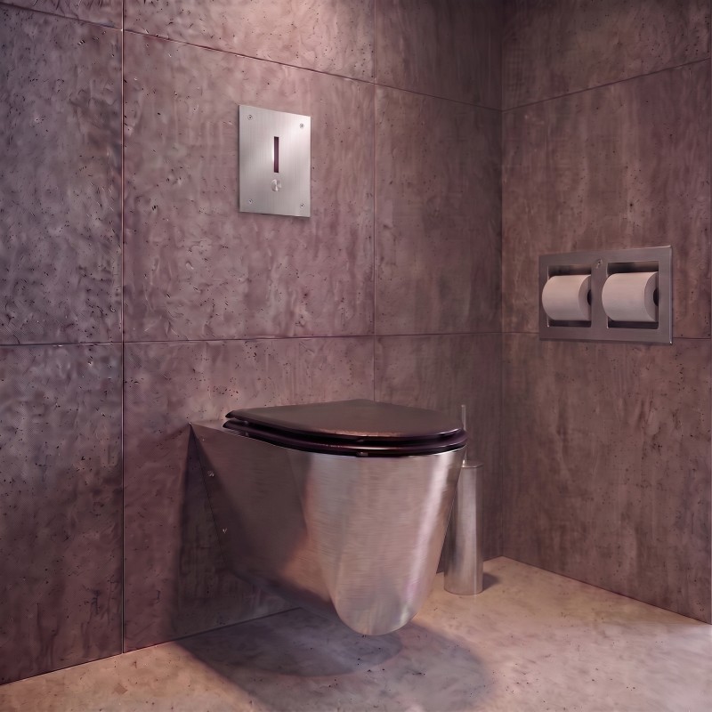 Bâti-support WC électronique I-Caro, avec chasse directe anti-vandalisme