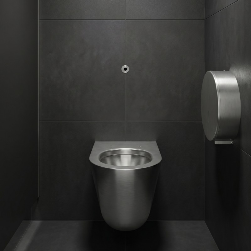WC suspendu inox antivandalisme pour sanitaires publics haut de gamme WC suspendu inox antivandalisme pour sanitaires publics haut de gamme