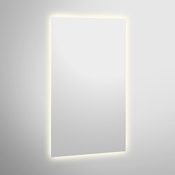 Miroir LED rétroéclairé avec panneau de fixation aluminium Miroir LED rétroéclairé avec panneau de fixation aluminium