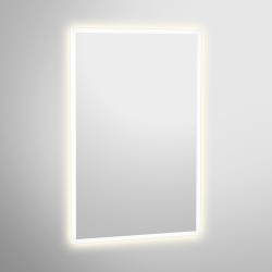 Miroir avec cadre aluminium rétro-éclairé à LED Miroir avec cadre aluminium rétro-éclairé à LED
