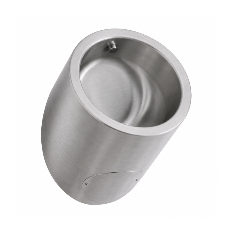 Urinal design URI-ONE, stainless steel, with integrated invisible detection
