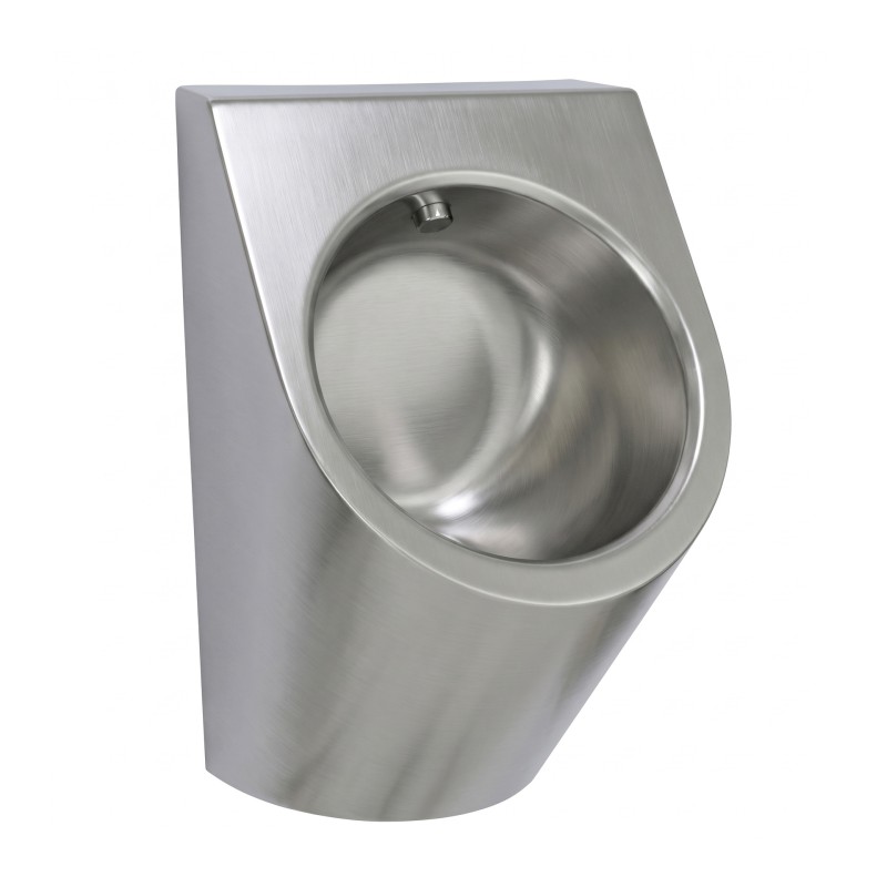 Urinoir inox sans eau mural pour économie d'eau en collectivités Urinoir inox sans eau mural pour économie d'eau en collectivités