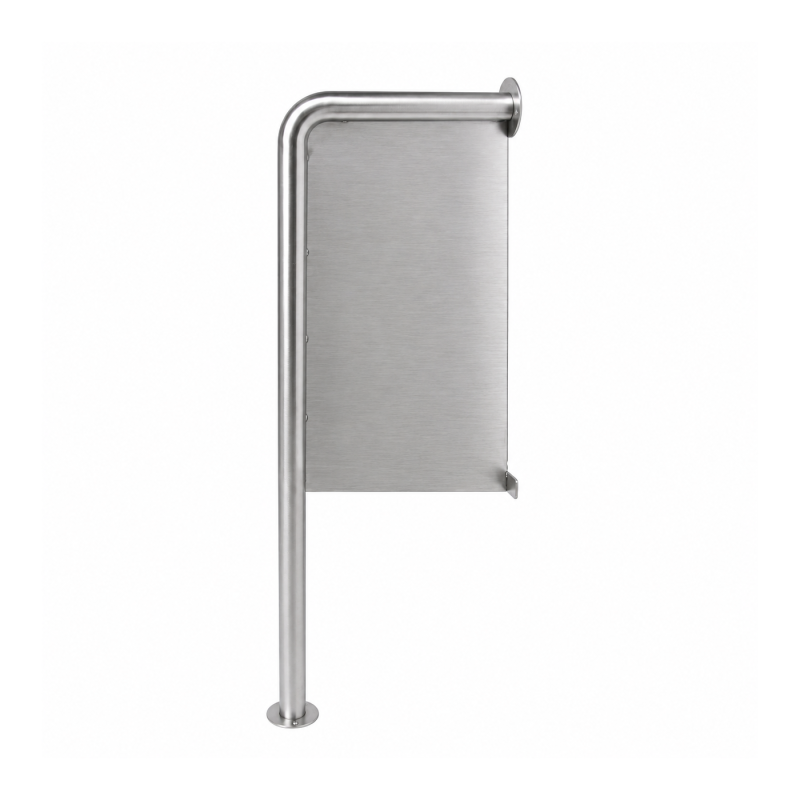 Pedestal urinal separator OBA stainless steel brushed anti-vandalism Pedestal urinal separator OBA stainless steel brushed anti-vandalism