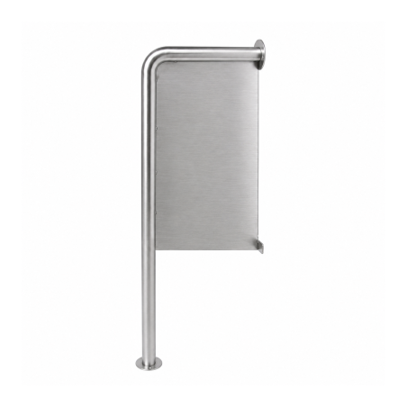 Pedestal urinal separator OBA stainless steel brushed anti-vandalism