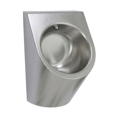 Urinario inox URBA-TH con enjuague automático integrado y ahorro de agua