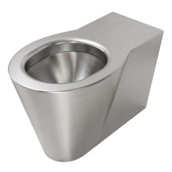 WC au sol OPTIMA en acier inox brossé design et robuste WC au sol OPTIMA en acier inox brossé design et robuste