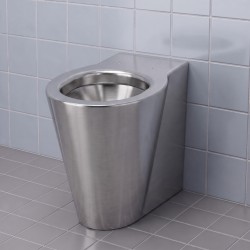 Toilette PMR inox OPTIMA surélevée pour sanitaires accessibles et collectivités Toilette PMR inox OPTIMA surélevée pour sanitaires accessibles et collectivités