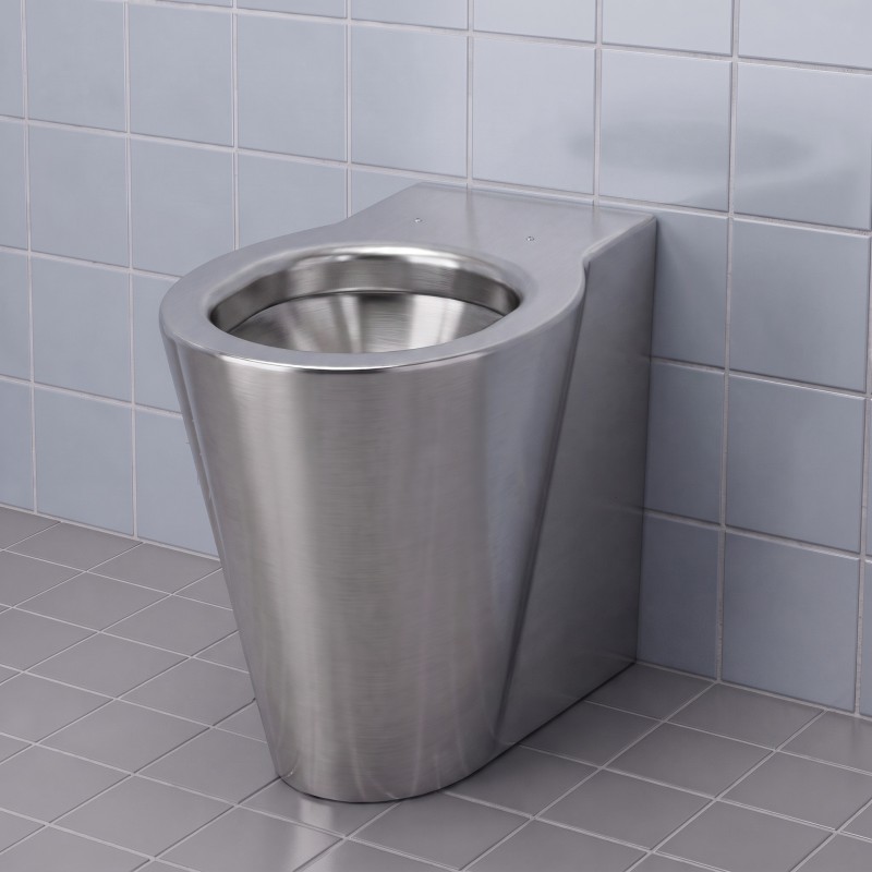 Toilette PMR inox OPTIMA surélevée pour sanitaires accessibles et collectivités Toilette PMR inox OPTIMA surélevée pour sanitaires accessibles et collectivités