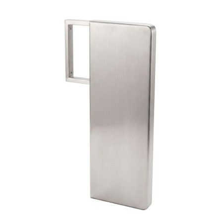 Stainless steel urinal stall partition separator