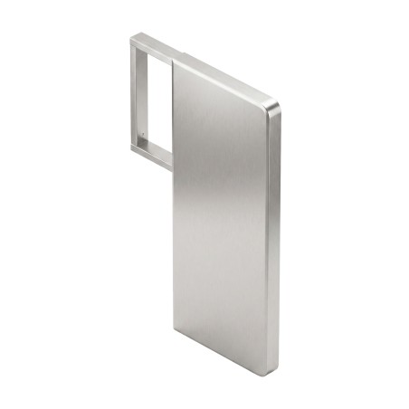 Brushed stainless steel urinal stall partition