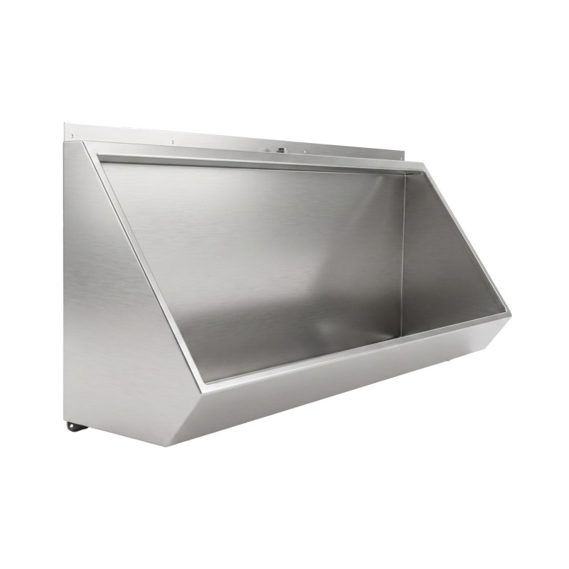 Urinoir rigole mural inox antivandalisme pour sanitaires à usage intensif