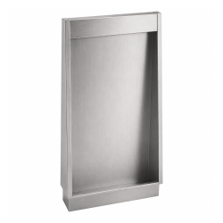 Stalle d’urinoir individuelle en inox brossé à encastrer au sol