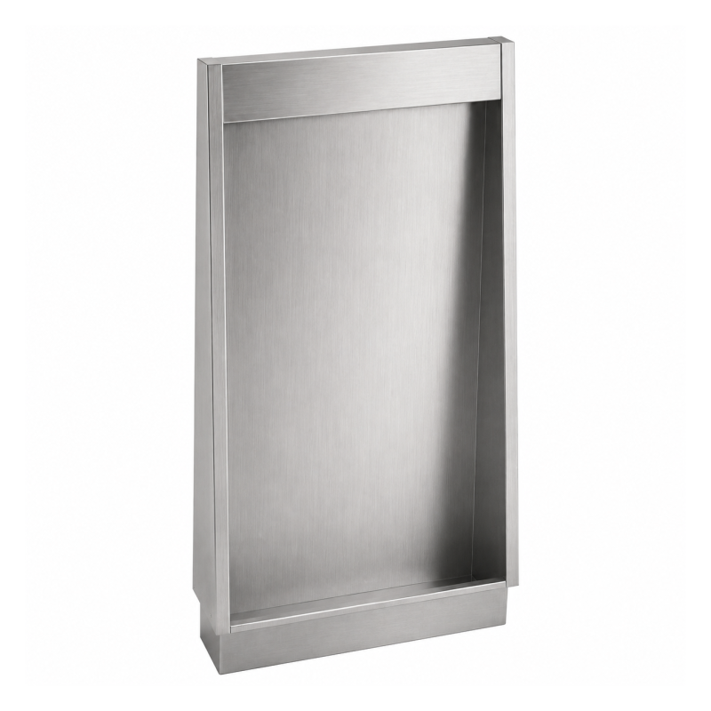 Stalle d’urinoir individuelle en inox brossé à encastrer au sol