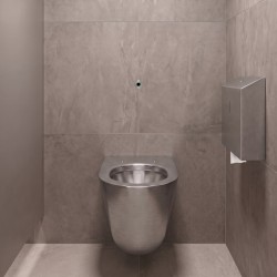 Distributeur mural de papier toilette inox NEXT robuste avec serrure encastrée Distributeur mural de papier toilette inox NEXT robuste avec serrure encastrée