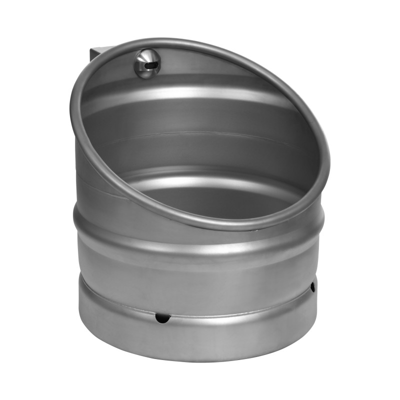 Urinario acero inoxidable KEG diseño barril cerveza con descarga automática sin contacto