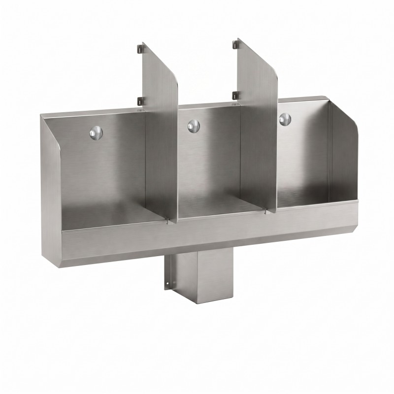 Tabique de urinario inox para intimidad