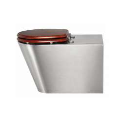 Inodoro de apoyo inox ULTIMA con asiento para sanitarios públicos