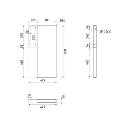Plan séparateur inox Plan séparateur inox