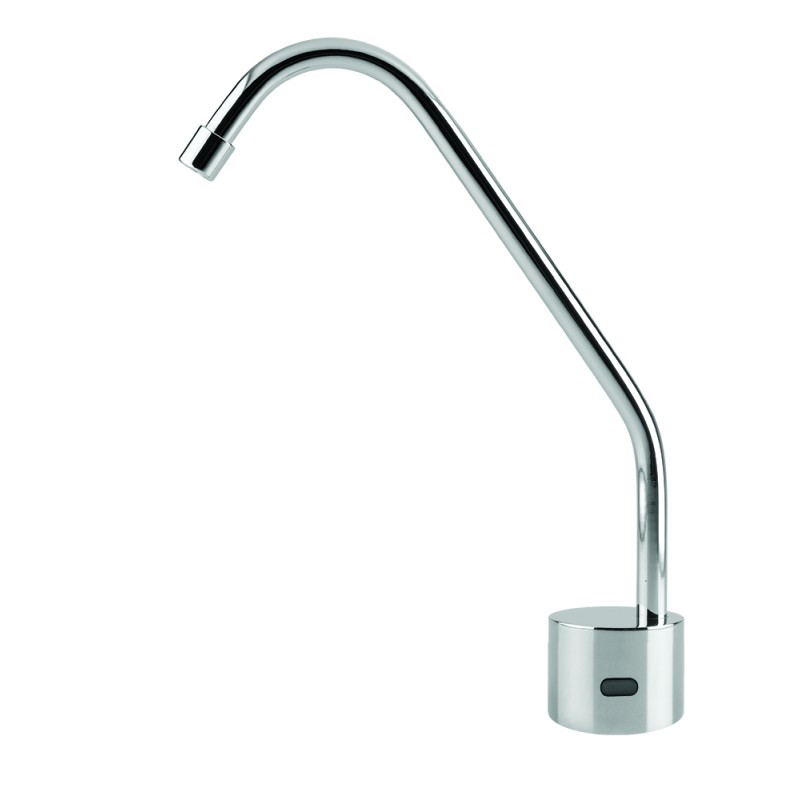 Electronic touchless swan-neck fountain faucet with infrared detection Electronic touchless swan-neck fountain faucet with infrared detection