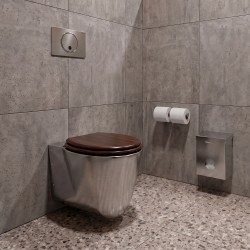 Cuvette WC suspendue inox antivandalisme pour collectivités et sanitaires publics Cuvette WC suspendue inox antivandalisme pour collectivités et sanitaires publics