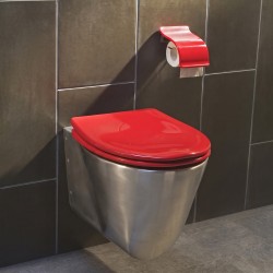 WC suspendu inox brossé OPTIMA au design contemporain WC suspendu inox brossé OPTIMA au design contemporain