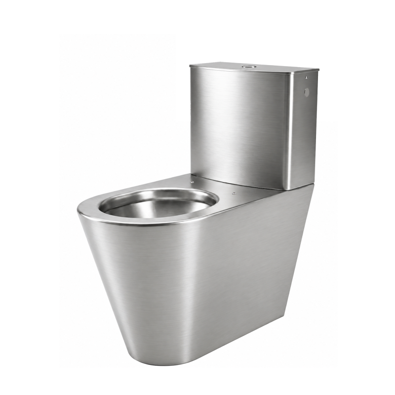 WC inox à poser avec réservoir ULTIMA design et robuste WC inox à poser avec réservoir ULTIMA design et robuste