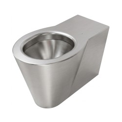 WC au sol OPTIMA en acier inox brossé design et robuste WC au sol OPTIMA en acier inox brossé design et robuste