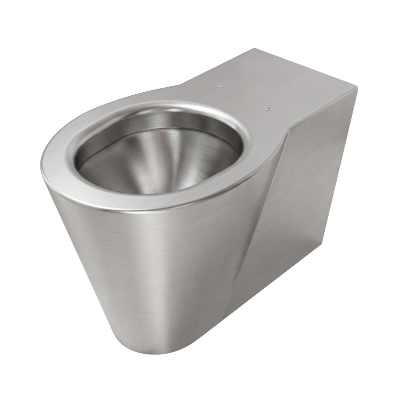WC au sol OPTIMA en acier inox brossé design et robuste WC au sol OPTIMA en acier inox brossé design et robuste